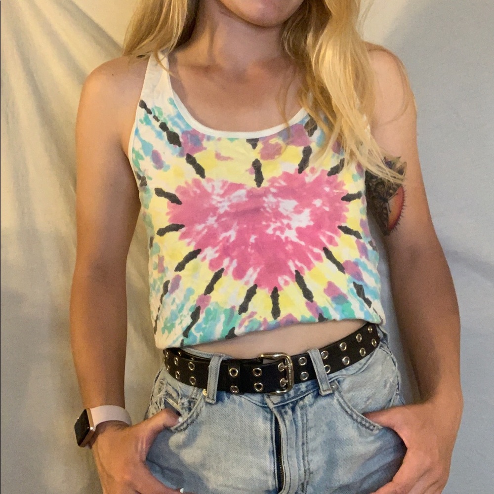billabong tie dye muscle tank